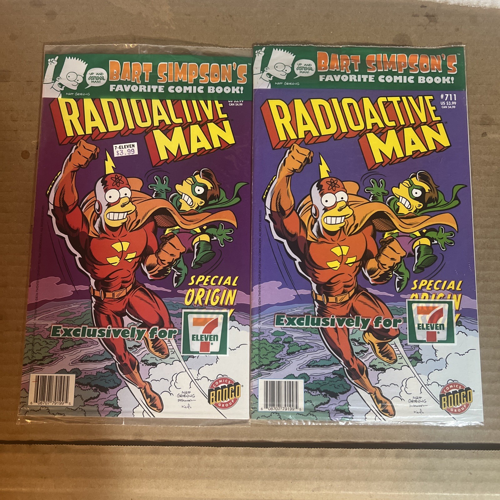 (2) Radioactive Man Special Origin Issue 7-Eleven Exclusive -Color Differences-