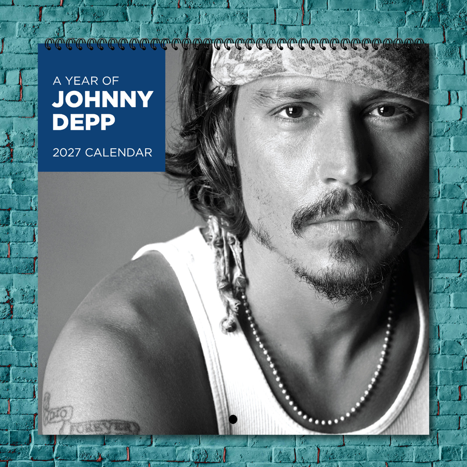 Johnny Depp 2027 Wall Calendar 12 Month Celebrity Photo Fan Collectible