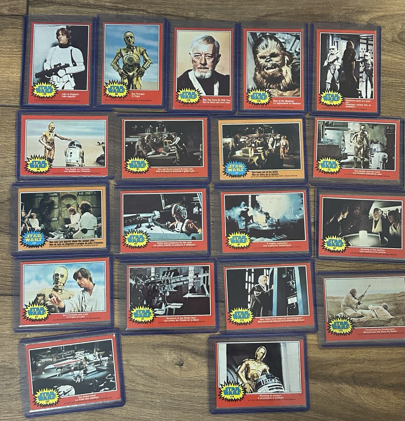 1977 O-Pee-Chee Star Wars Cards Lot Canada Red Orange Borders Vintage 19 Cards