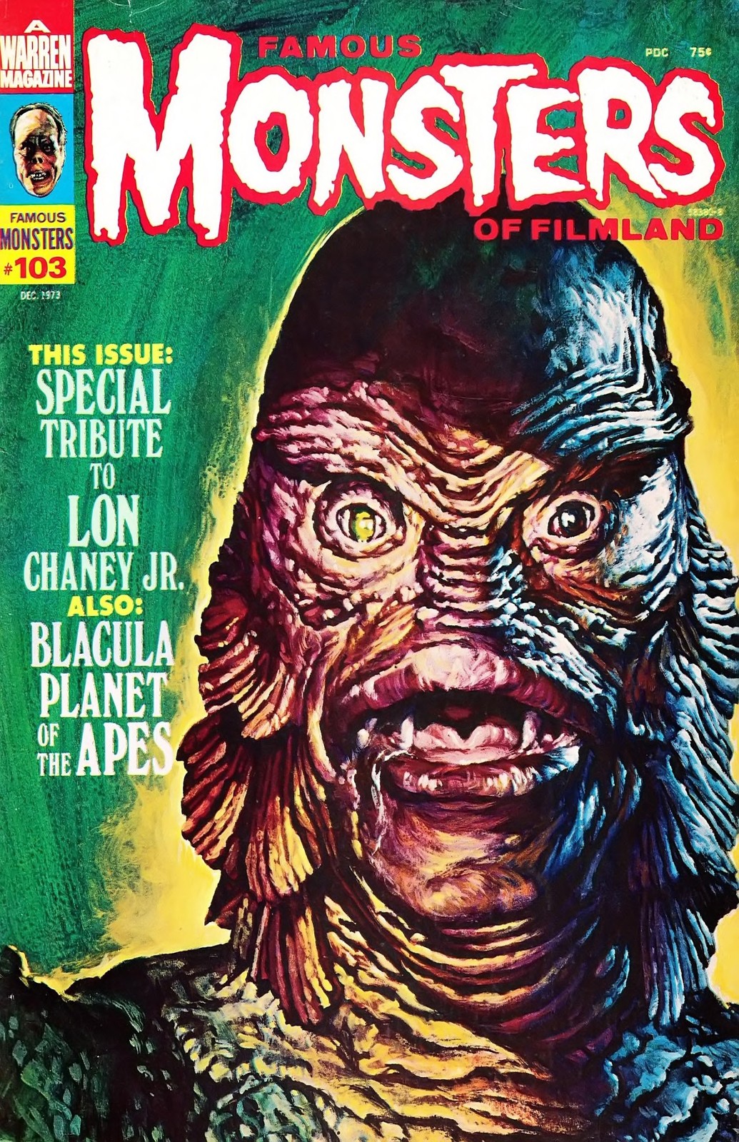 Famous Monsters Of Filmland 103(1973) Movie Poster Print Magazine Cover Poster