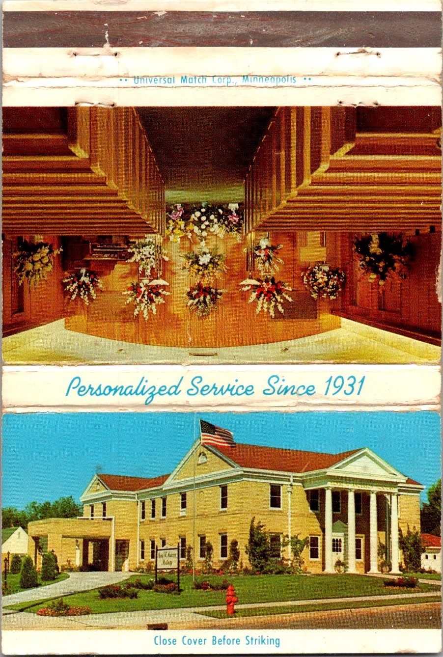 Henry W. Anderson Mortuary Westen H. Anderson Vintage Lg Matchbook Cover 4ML2-10