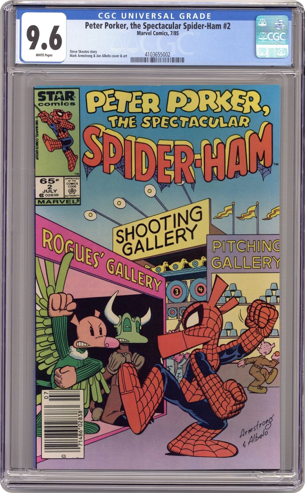 Peter Porker the Spectacular Spider-Ham #2 CGC 9.6 1985 4103655002