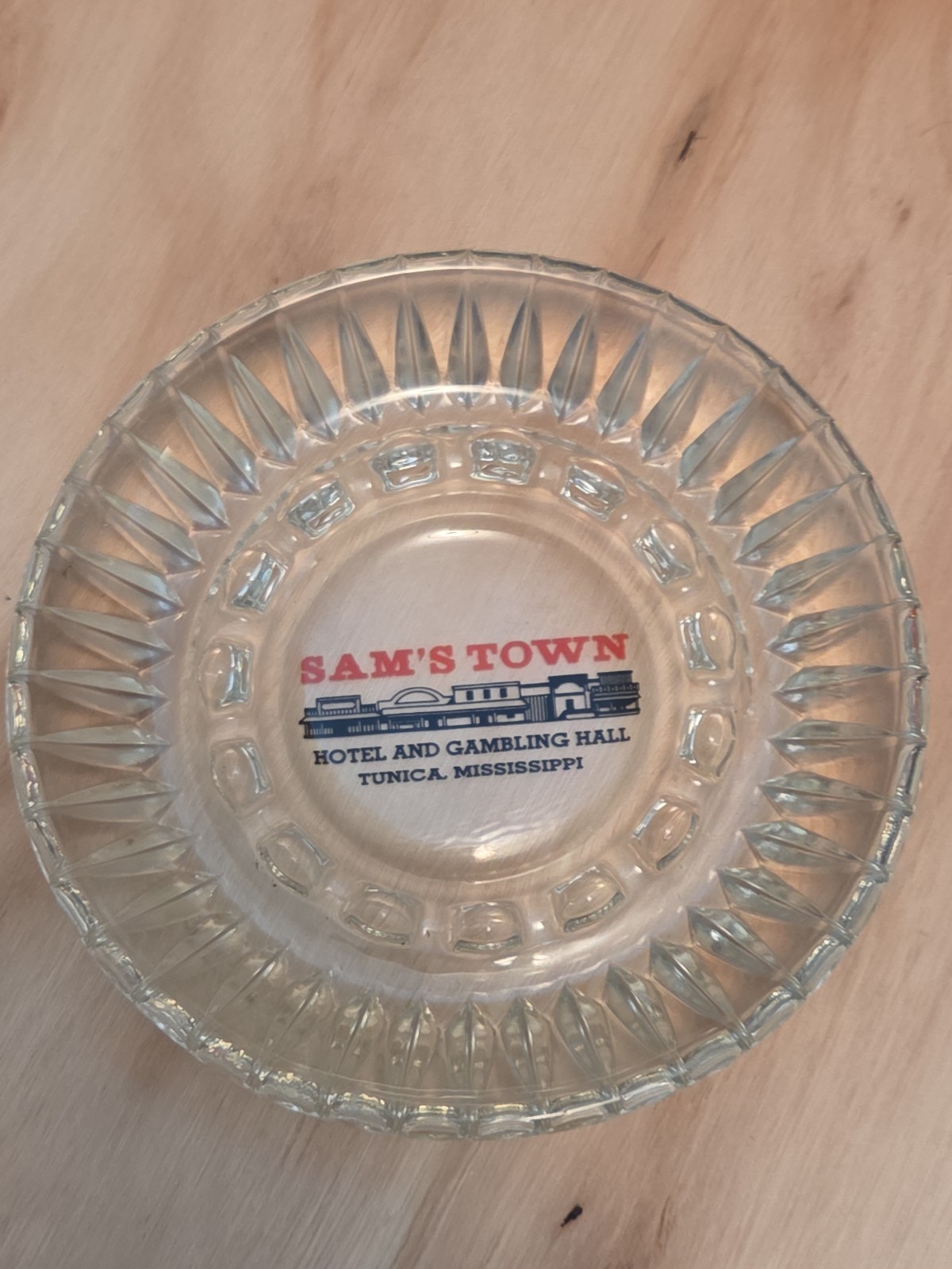 Vintage SAM’S TOWN Hotel Gambling Hall ASHTRAY TUNICA MISSISSIPPI