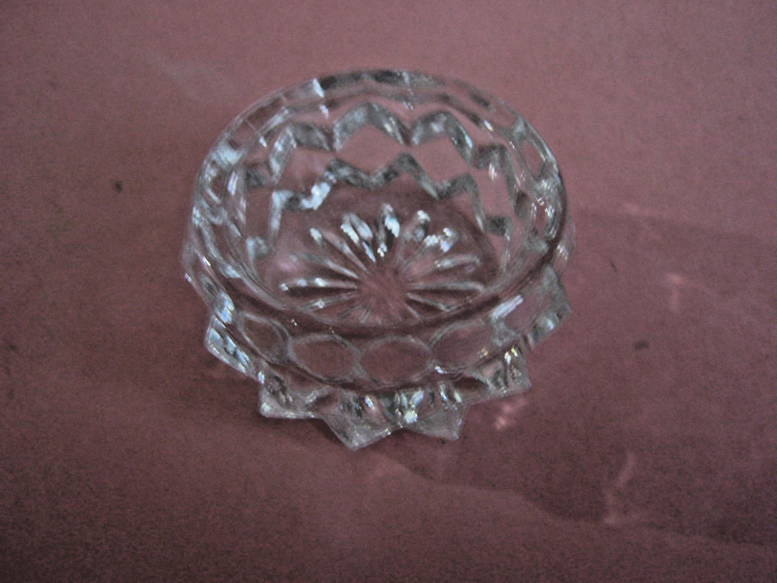 FOSTORIA AMERICAN PATTERN GLASS OPEN SALT CELLAR, c1910