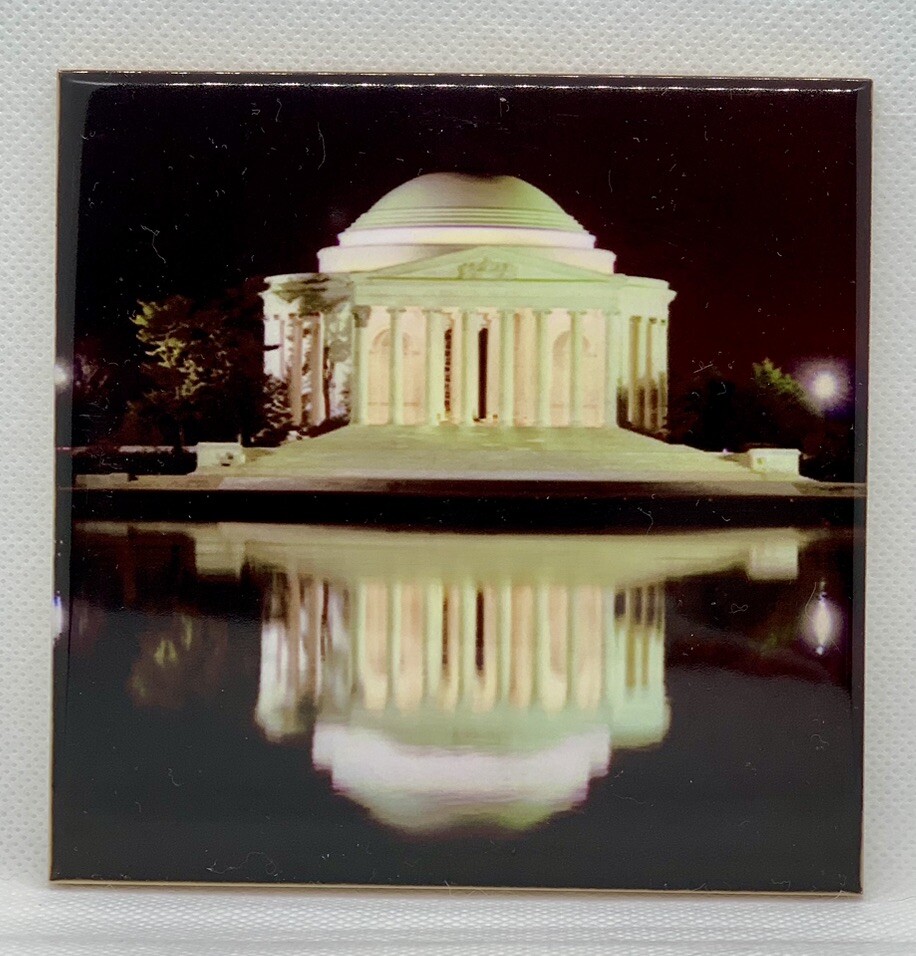 The Jefferson Memorial D.C. Ceramic Tile Trivet Coaster Travel Souvenir 4\