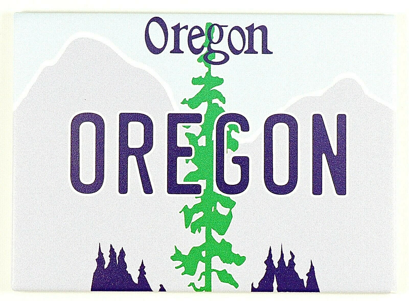 OREGON LICENSE PLATE FRIDGE COLLECTOR\'S SOUVENIR MAGNET 2.5\