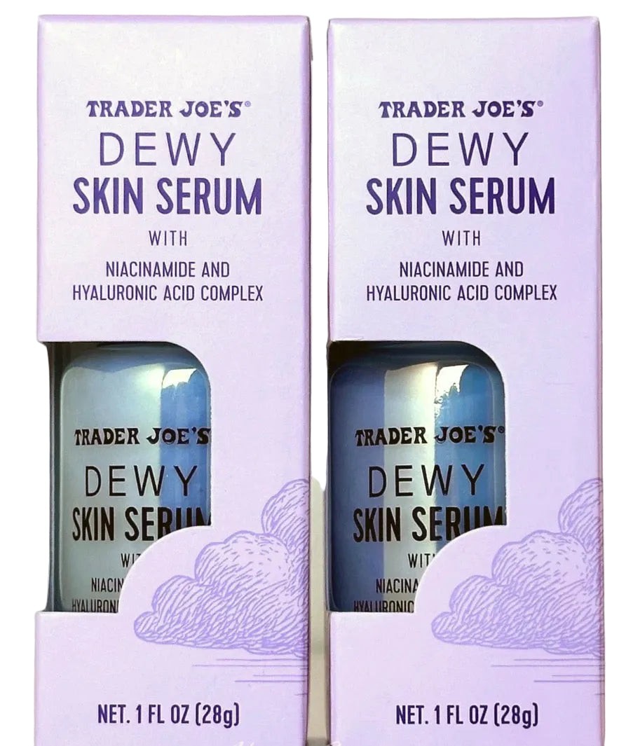 Trader Joe's 2 Pack Dewy Skin Serum with Niacinamide & Hyaluronic Acid 1 fl oz