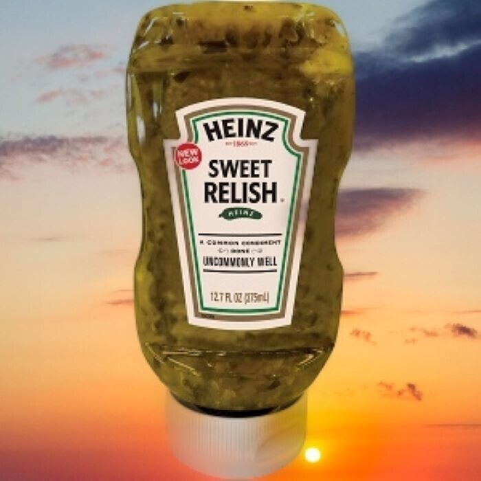 Heinz Sweet Pickle Relish, 12.7 fl oz Squeeze Bottle, Kosher, USA