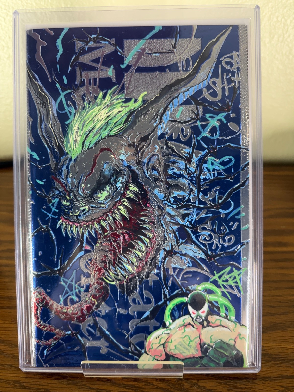 RZP Embossed Foil Sketchbook Venomized Joker w Artist Remark