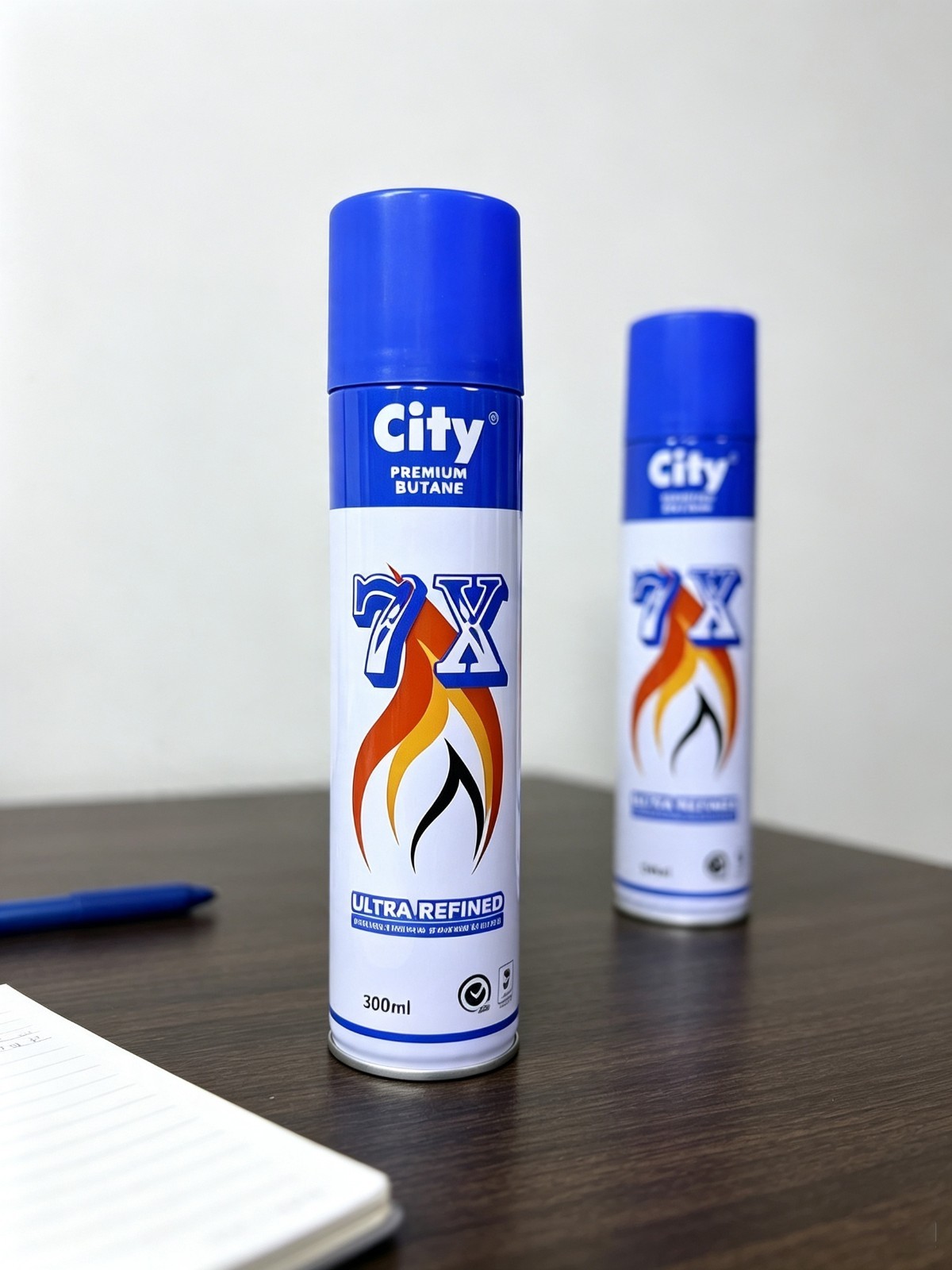 2 Pack 7X Ultra Refined Butane Fuel 300ml High Purity Premium Lighter Gas Refill