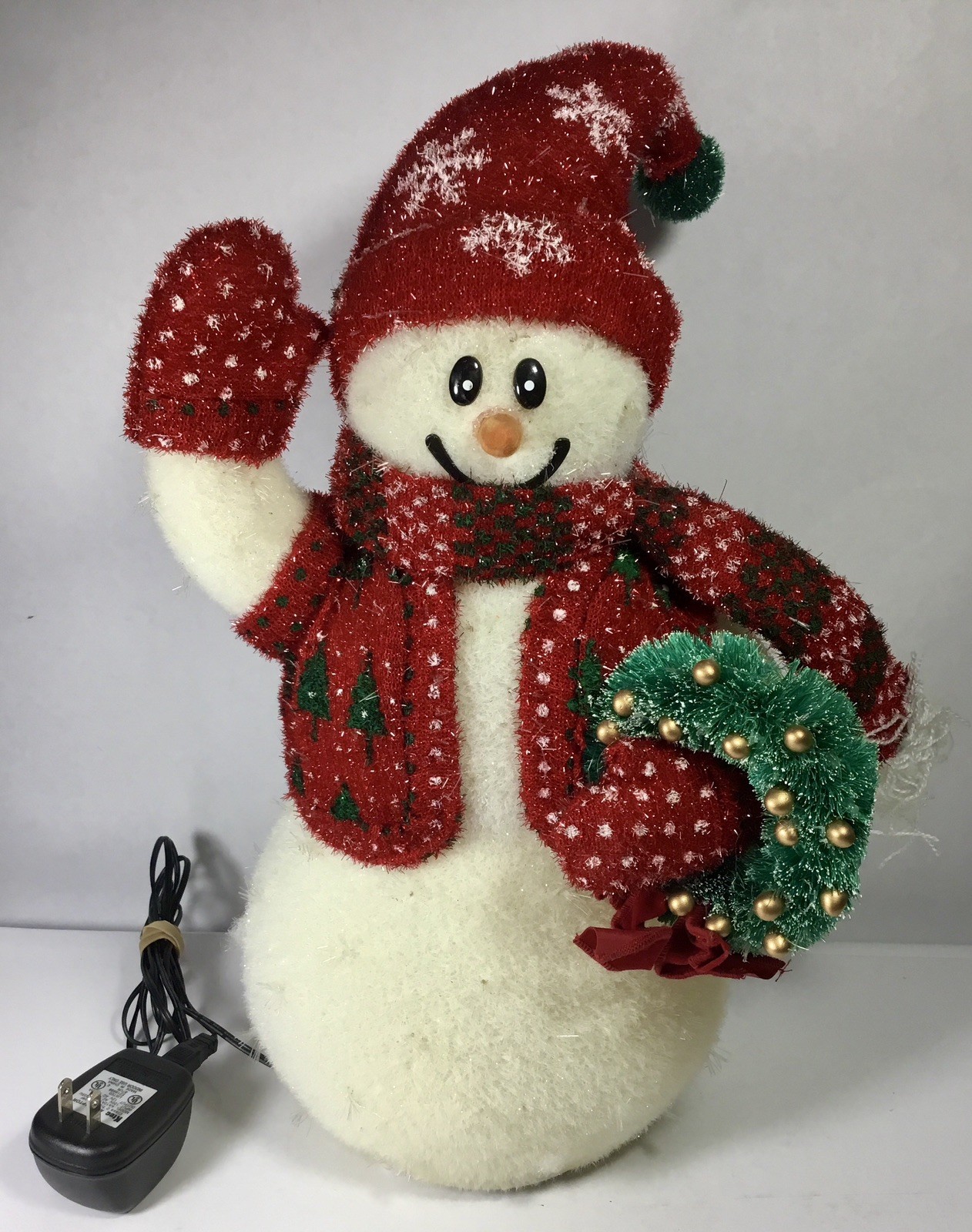 Vtg Avon Fiber Optic Snowman Light up Holiday Christmas Colors 16