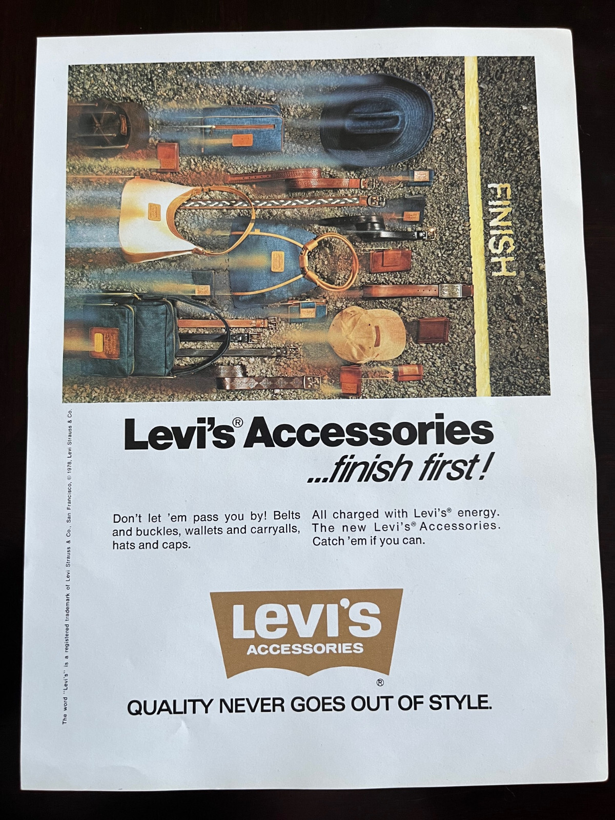 Vintage 1979 Levi\'s Jeans Accessories Ad - \ Vintage 1979 Levi\'s Jeans Accessories Ad - \