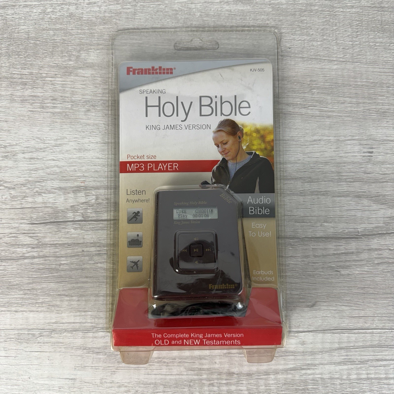 Franklin Electronic Holy Bible POCKET SIZE MP3 King James Version KJV-505 NEW