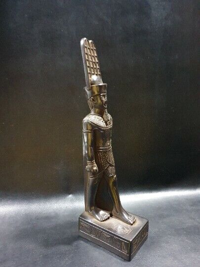 Altar Statue of God AMUN-RA (god of the sun) standing Wearing his Crown.
