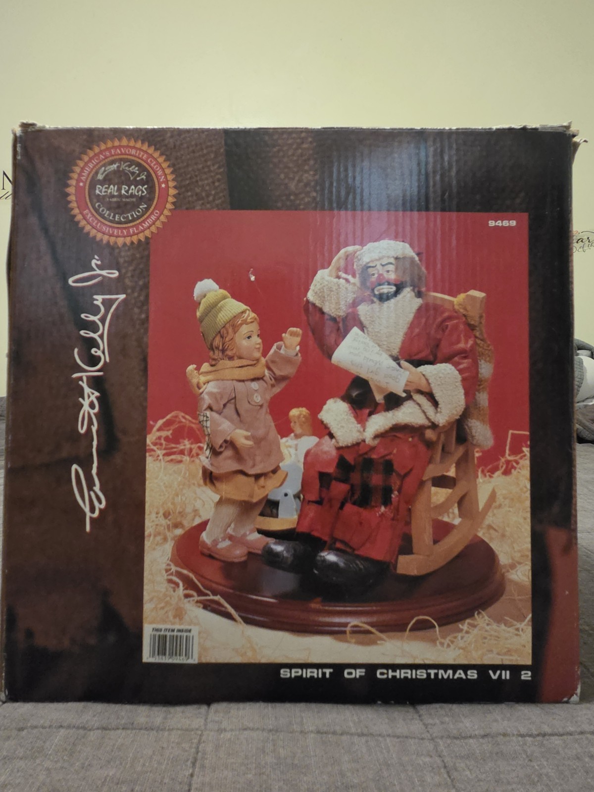 Vintage Flambro Emmett Kelly Jr Signed \