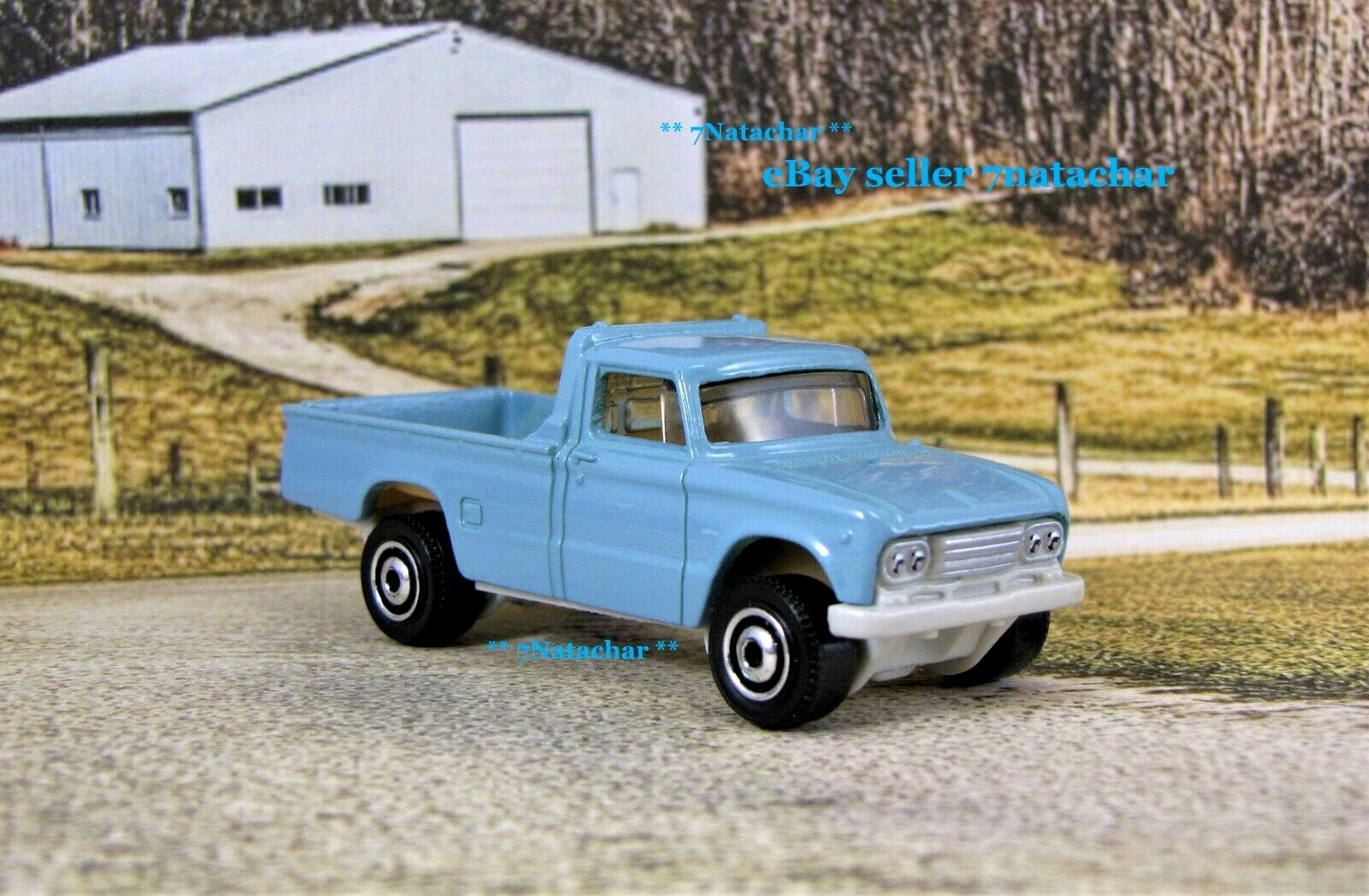1962 - 1966 Nissan Junior Truck With Hitch Classic Pickup Truck Model Blue A1