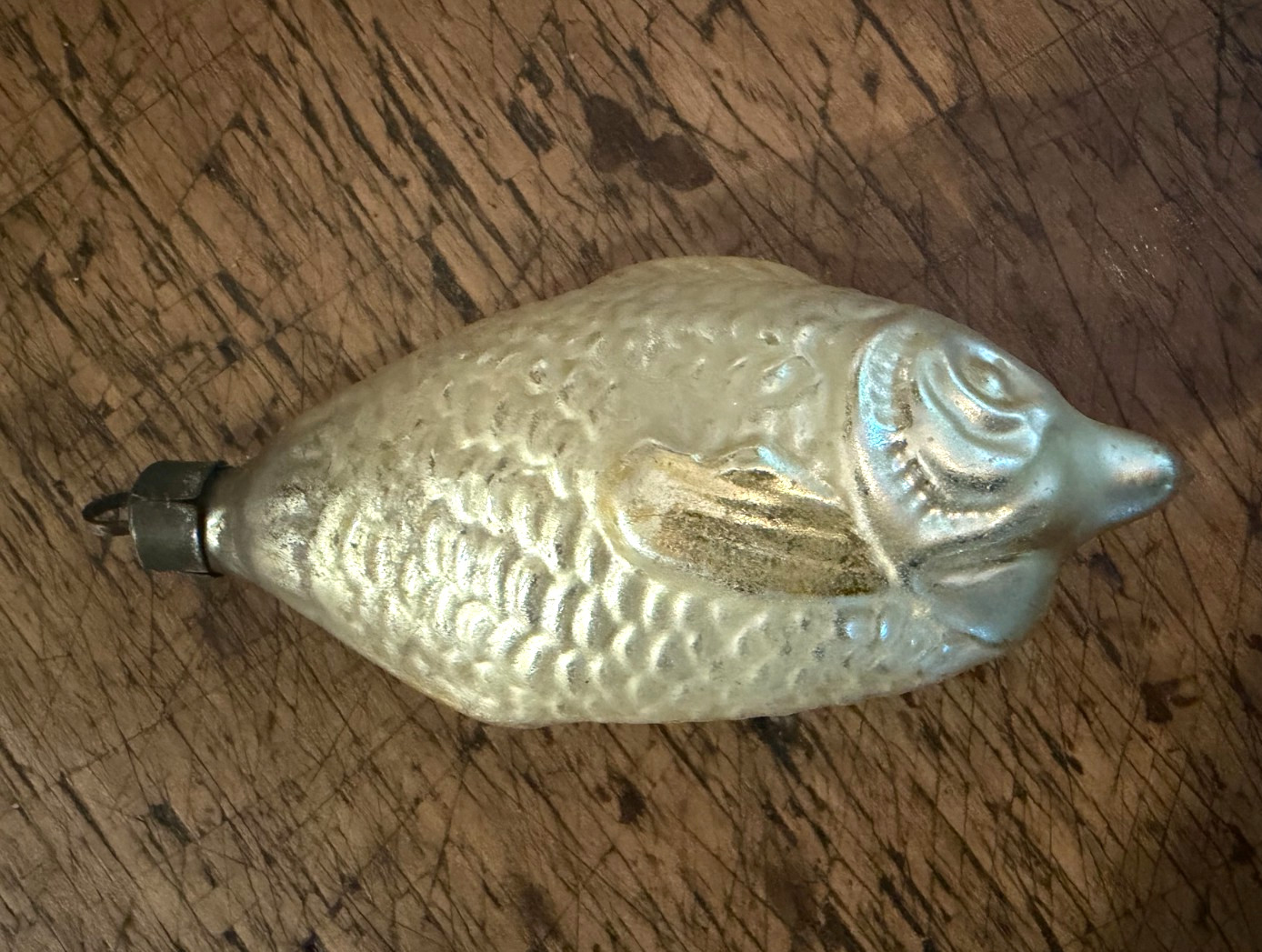 Antique German silver nitrate Glass Ornament 1920's 