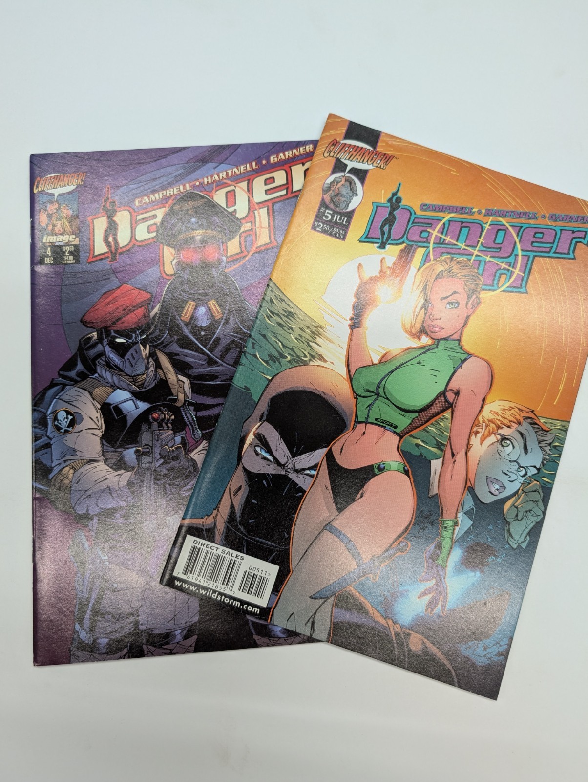 Danger Girl 4 and 5 Wildstorm Image Cliffhanger Comics