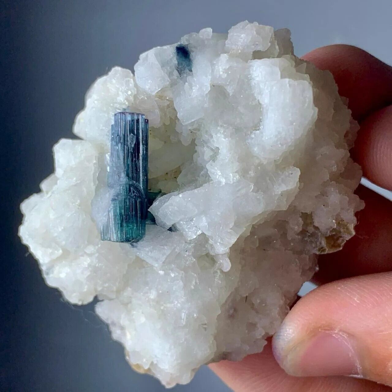 210 Cts Indicolite Tourmaline Crystal Specimen from Afghanistan