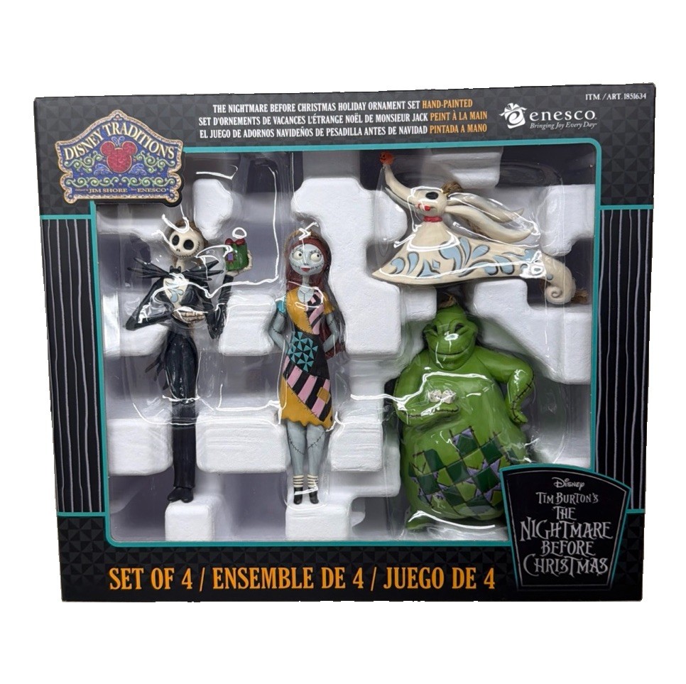 Jim Shore Nightmare Before Christmas Holiday Ornament Set Disney Traditions Jim Shore Nightmare Before Christmas Holiday Ornament Set Disney Traditions