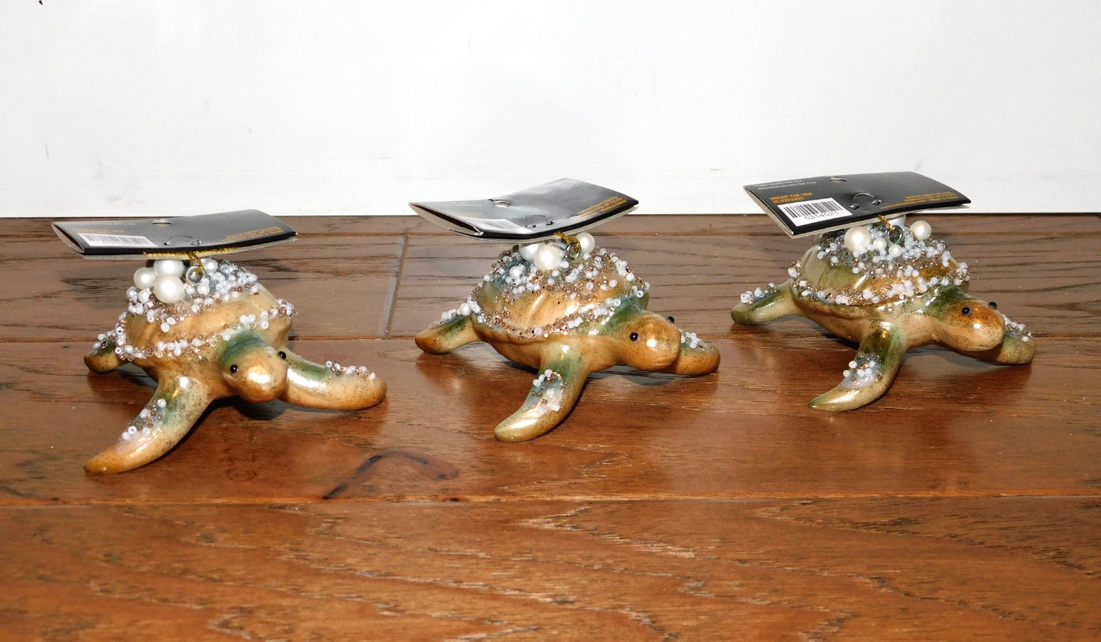 LOT 3 Robert Stanley Beaded Sea Turtle Ornament \