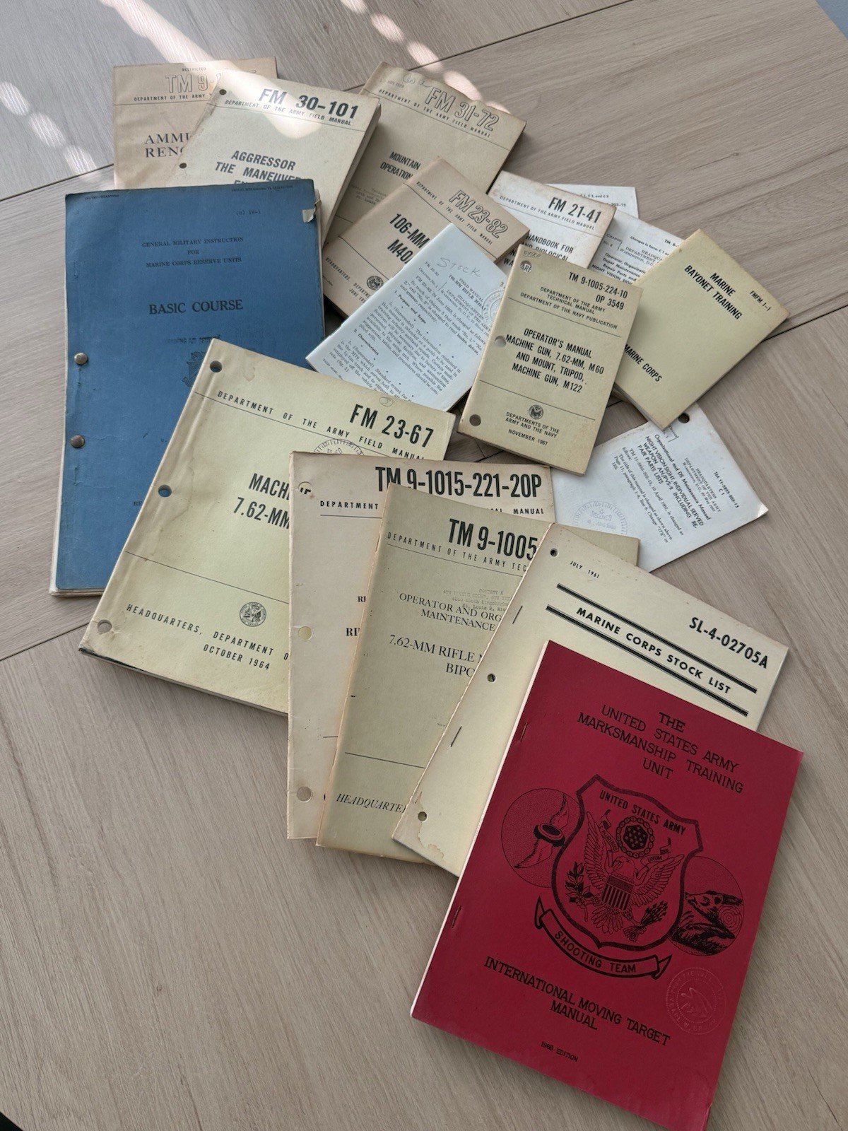 Vintage US Military Booklet Lot Vietnam Era Historical Paper 1960s