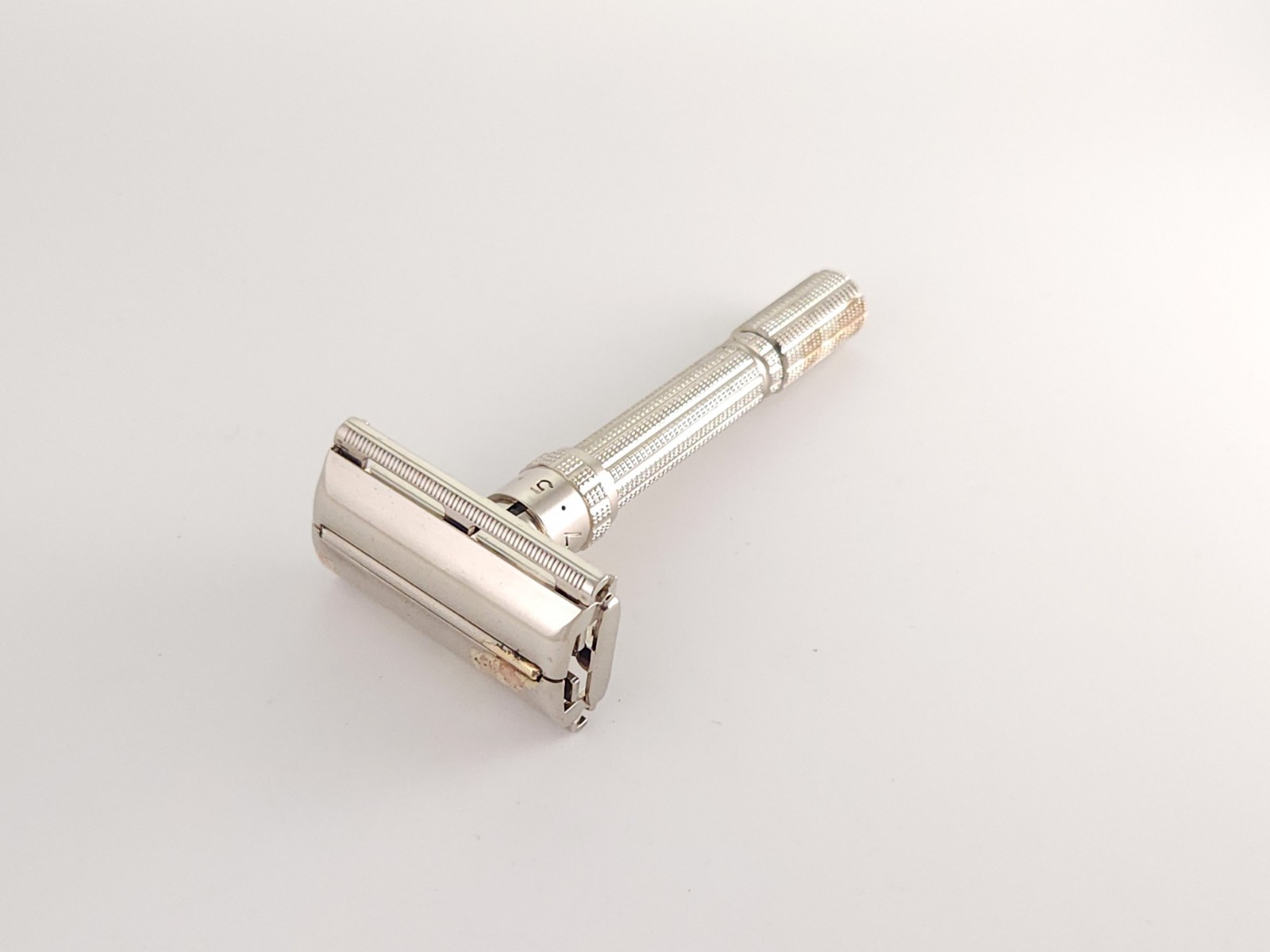 Gillette Slim Adjustable J3 1964 Cleaned Vintage Double Edge Safety Razor