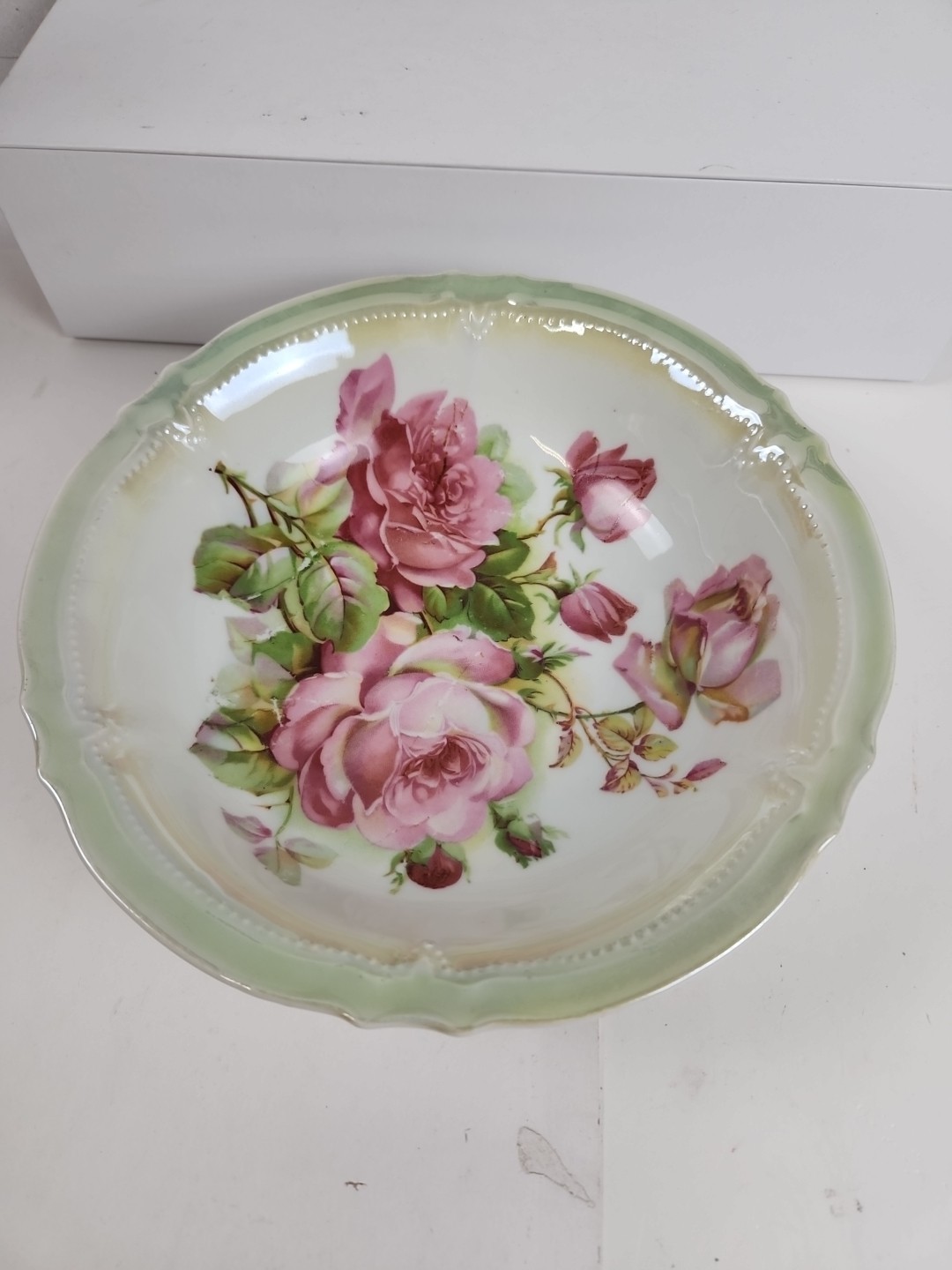 JSV Bavaria German Serving Bowl Floral Pattern 8.75\