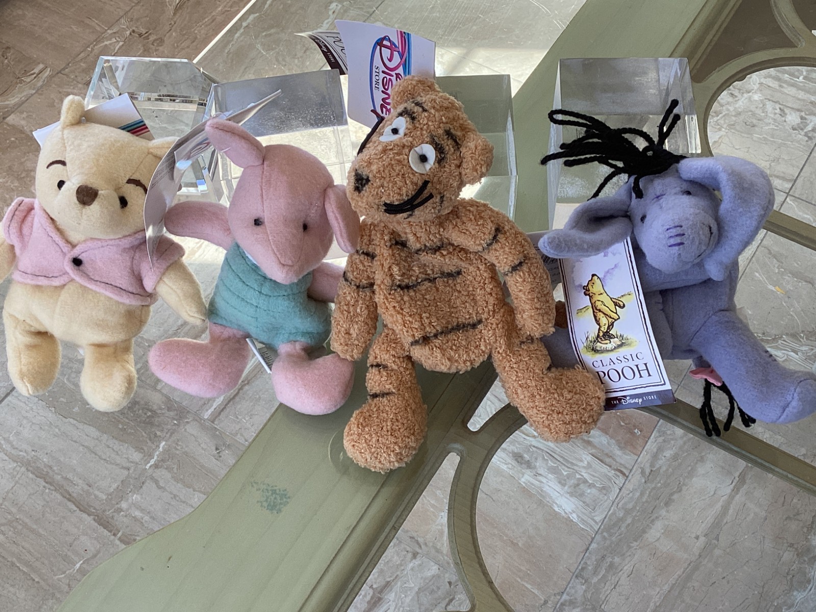 RARE 1st SERIES VINTAGE Disney Classic Winnie the Pooh 4 Piece Collector Set