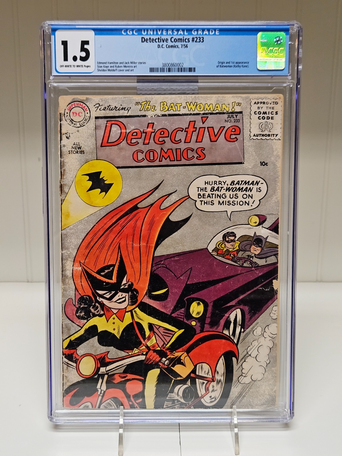 D.C. Comics 1956 Batman, Detective Comics #233 CGC 1.5 1st Appearance Batwoman