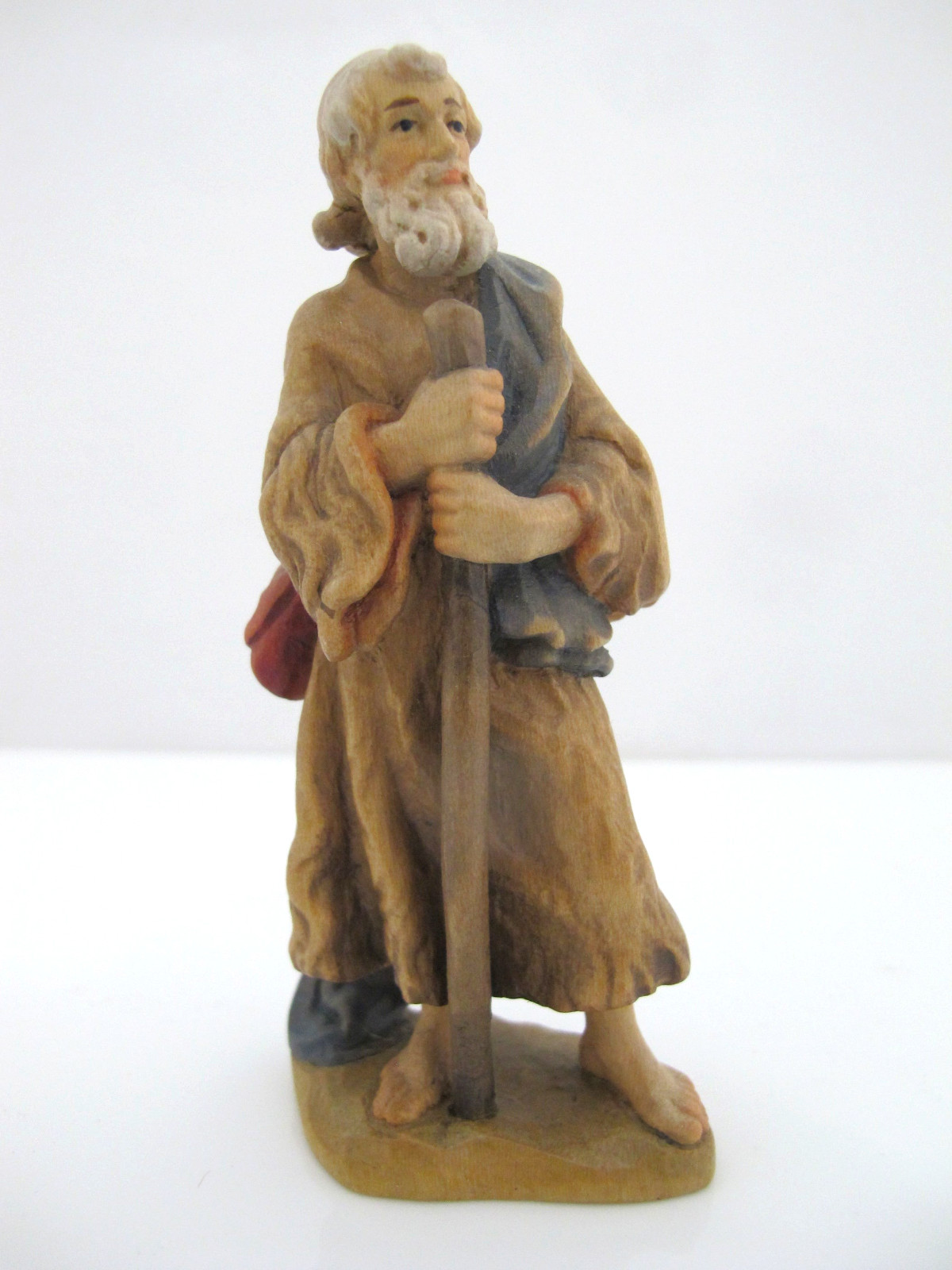 ANRI Italy Ulrich Bernardi SHEPHERD with Stick Nativity Manger Figurine
