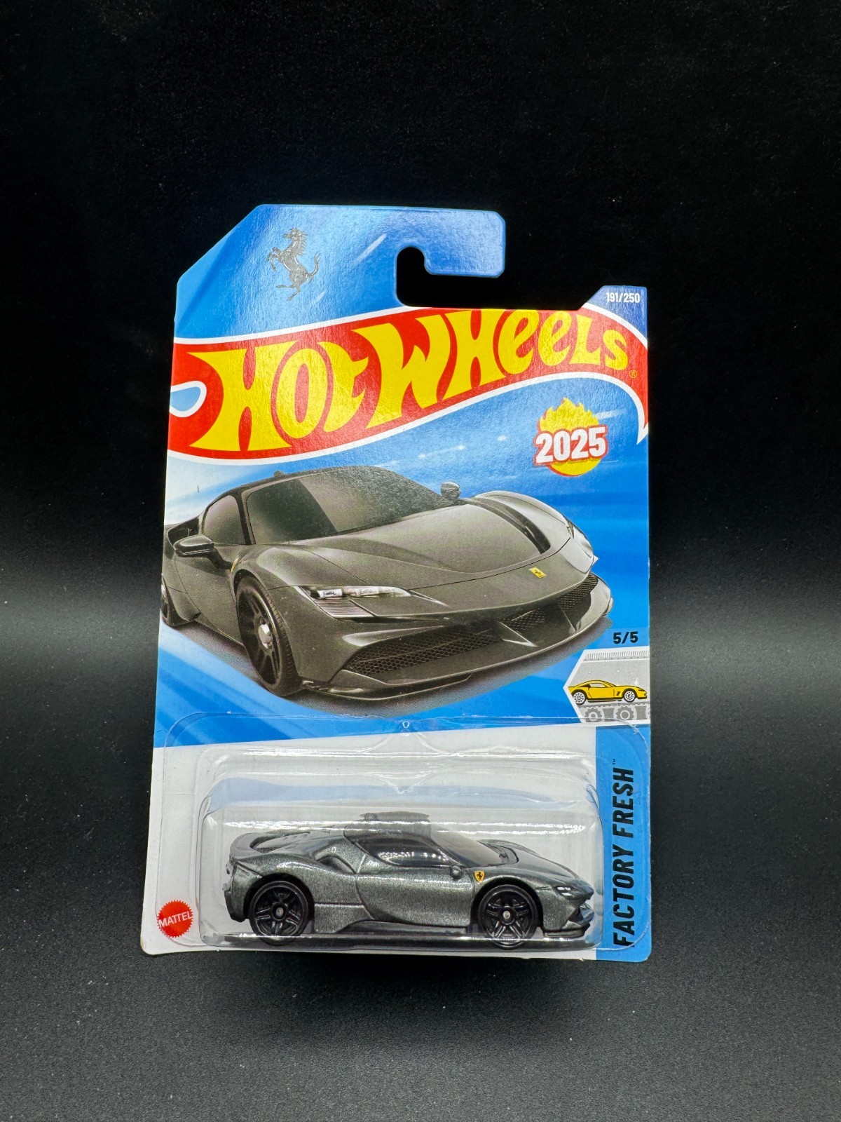 HOT WHEELS FERRARI SF90 STRAFDALE GREY 191/250 T7