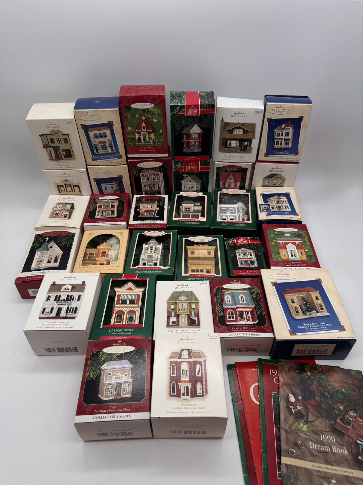 Lot 31 Hallmark Nostalgic Houses and Shops Keepsake Ornaments Vintage Village Lot 31 Hallmark Nostalgic Houses and Shops Keepsake Ornaments Vintage Village