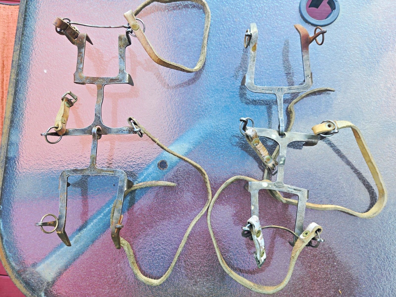 Vintage Laurent Grivel 10-Point Crampons - Rare Fleur-de-lis Hallmark