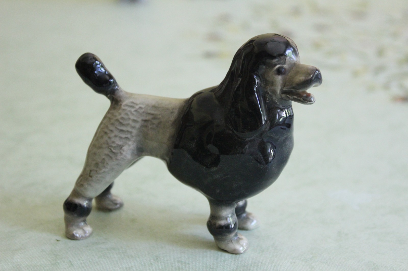 Vintage Erphila Poodle Dog Porcelain Figurone Germany