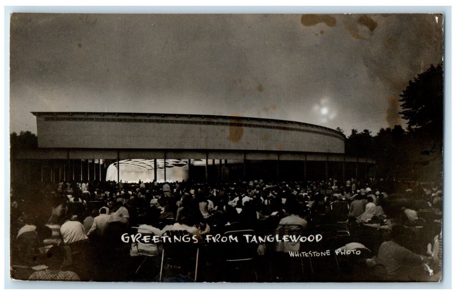 1964 Greetings From Tanglewood Lenox Massachusetts MA RPPC Photo Posted Postcard