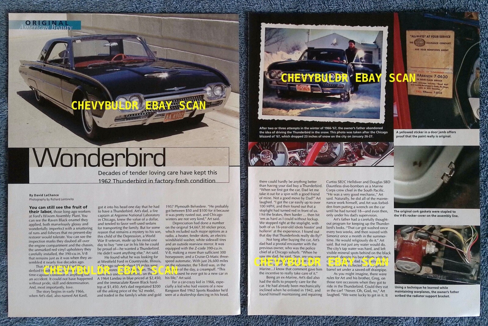 1962 Ford Thunderbird Original Survivor \