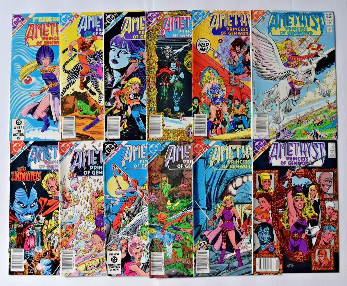 AMETHYST PRINCESS OF GEMWORLD 12 ISSUE COMPLETE  1-12 (1983) DC COMICS