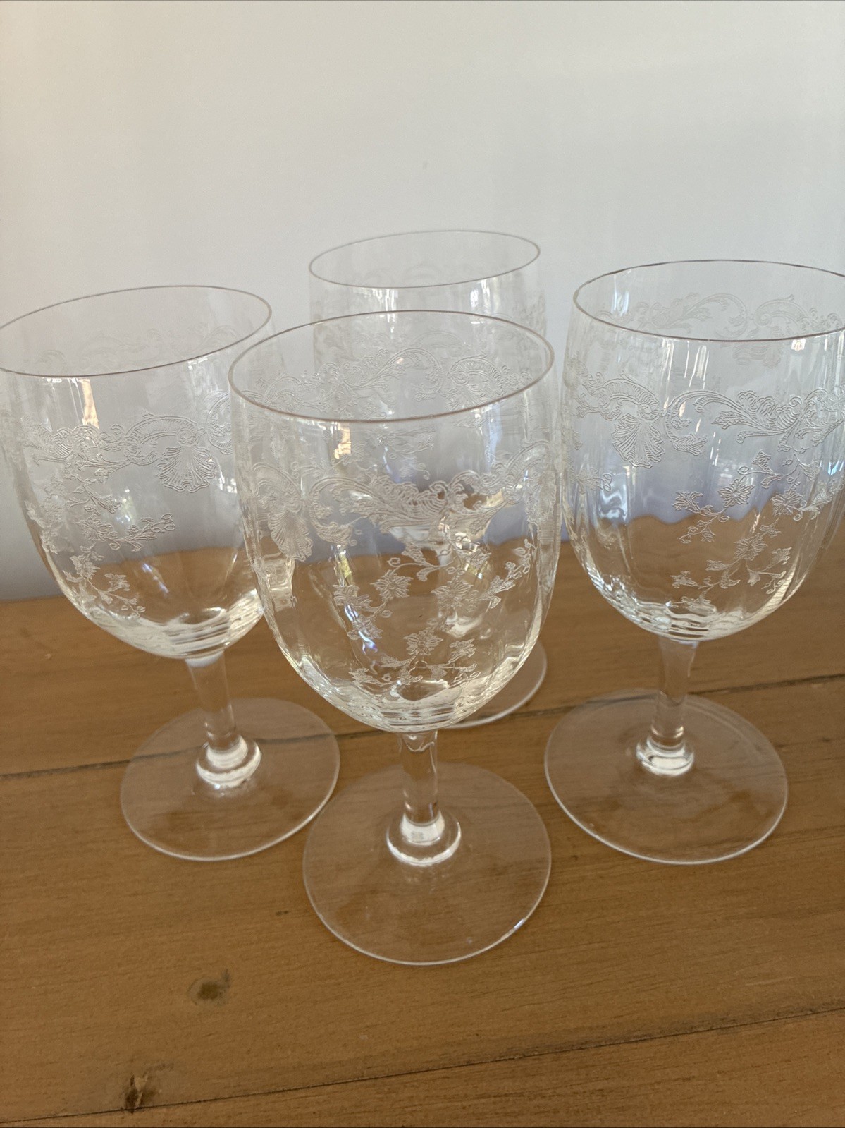Set Of 4 ST. LOUIS France Crystal \