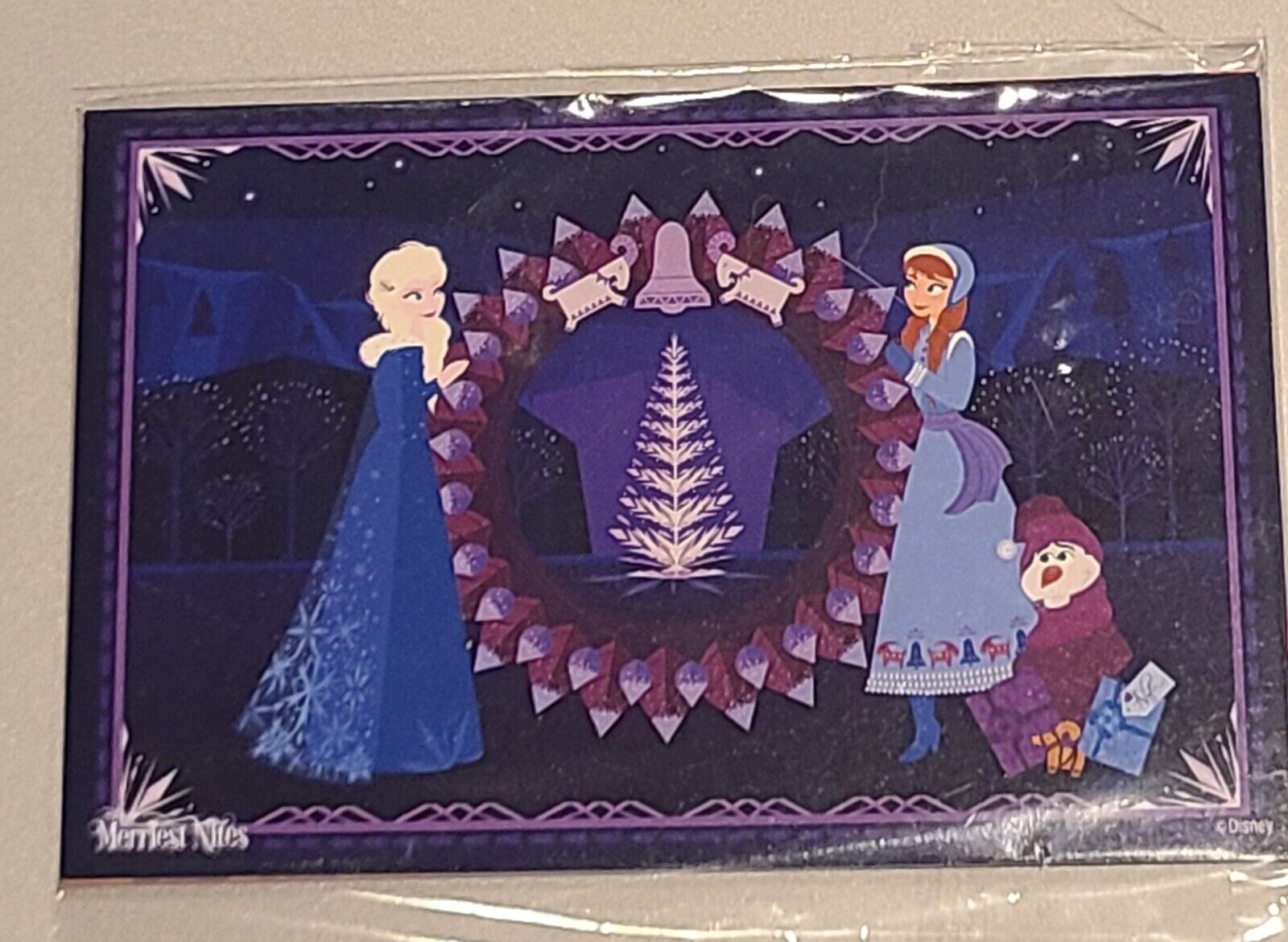 Disneyland Merriest Nights Art Prints Set of (6) 2021 Christmas Postcards Sealed