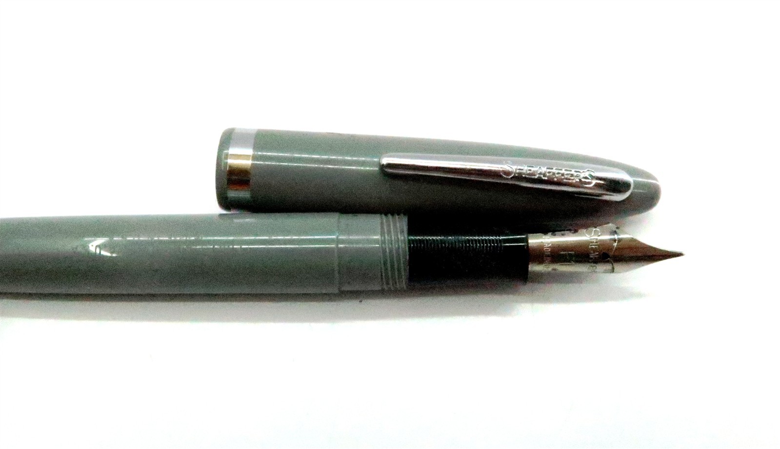 SHEAFFER Touchdown Cadet Gray Fountain Pen Vintage with F1 Nib Shaffer's 
