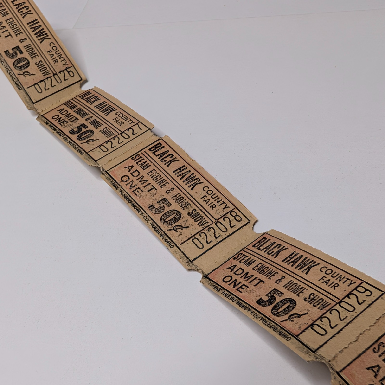 LOT Vtg Black Hawk County Fair IA Steam Engine Home Show Admission Tickets LOT Vtg Black Hawk County Fair IA Steam Engine Home Show Admission Tickets