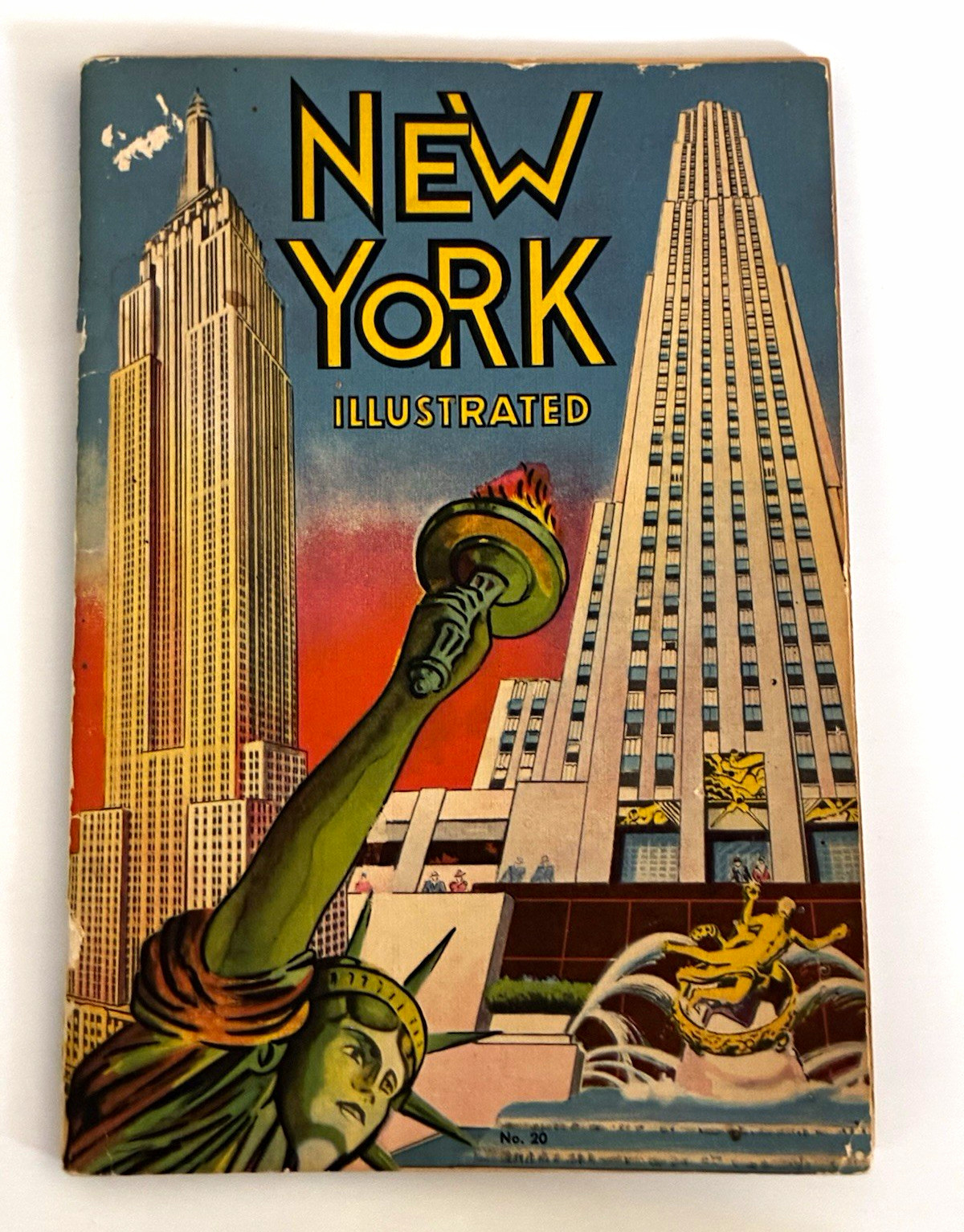 1938 New York Illustrated NYC Souvenir Book Manhattan Post Card 1939 Worlds Fair 1938 New York Illustrated NYC Souvenir Book Manhattan Post Card 1939 Worlds Fair