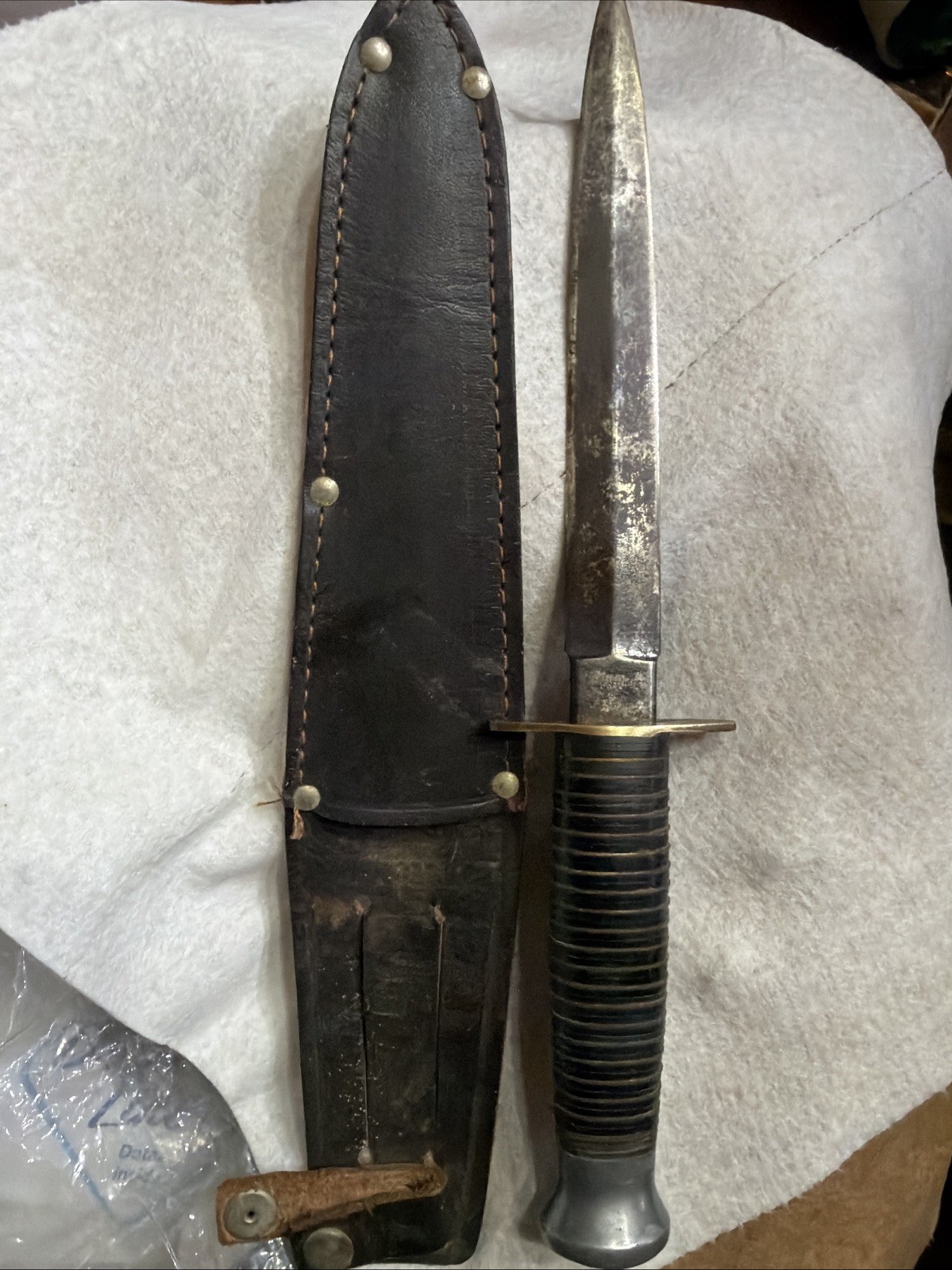 Vintage Mid-Century Sheffield Commando Dagger, Century/Griffin Double-Stamped 