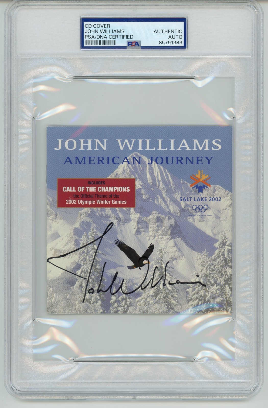John Williams ~ Signed Autographed American Journey CD Cover Olympics ~ PSA DNA