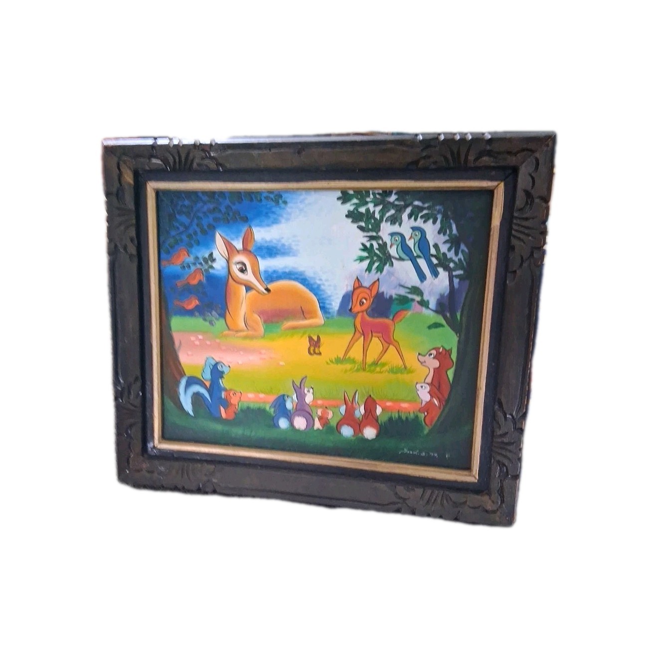 BAMBI MEETS HIS FORREST FRIENDS Reproduction Oil BAMBI MEETS HIS FORREST FRIENDS Reproduction Oil
