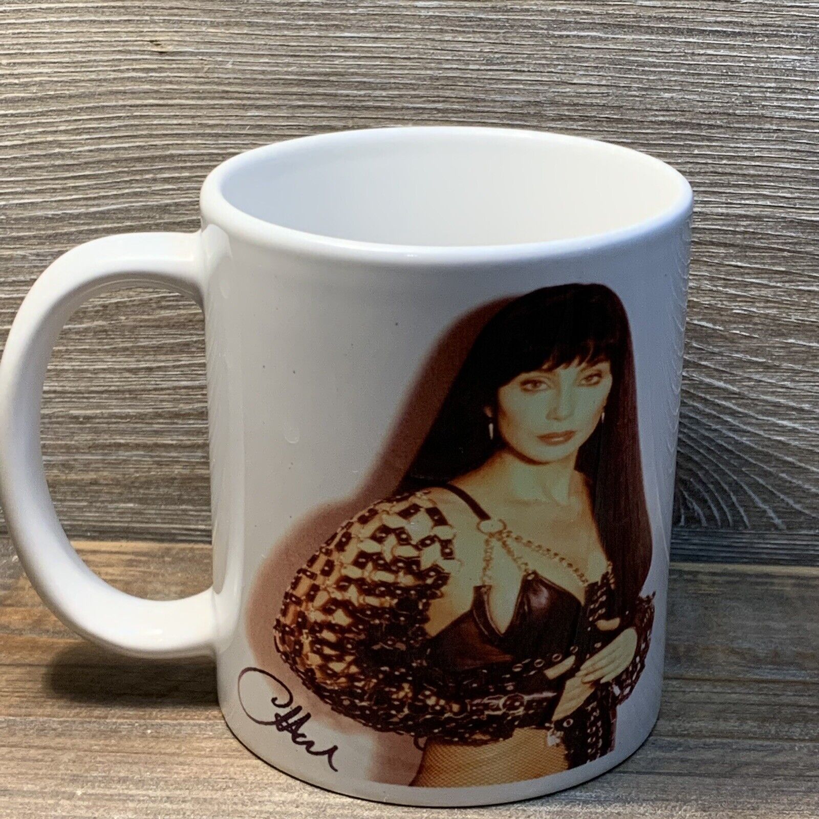 Cher Orca Coatings Ceramic Glass Coffee Tea Mug Cup Used (Made In China) (White)