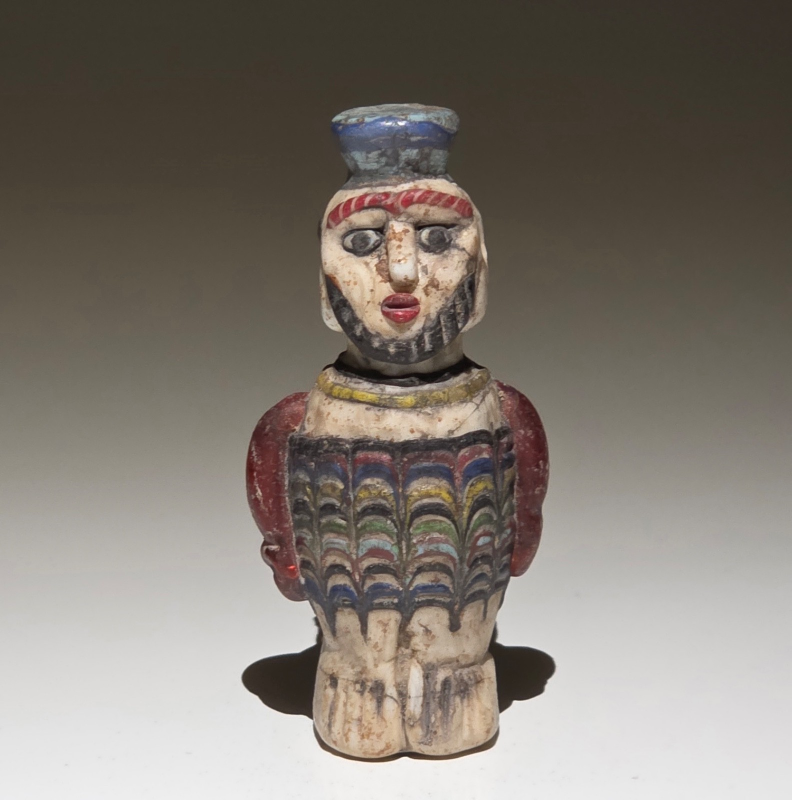 Circa Rare Ancient Phoenician Glass Idol - Anthropomorphic Punic Circa Rare Ancient Phoenician Glass Idol - Anthropomorphic Punic