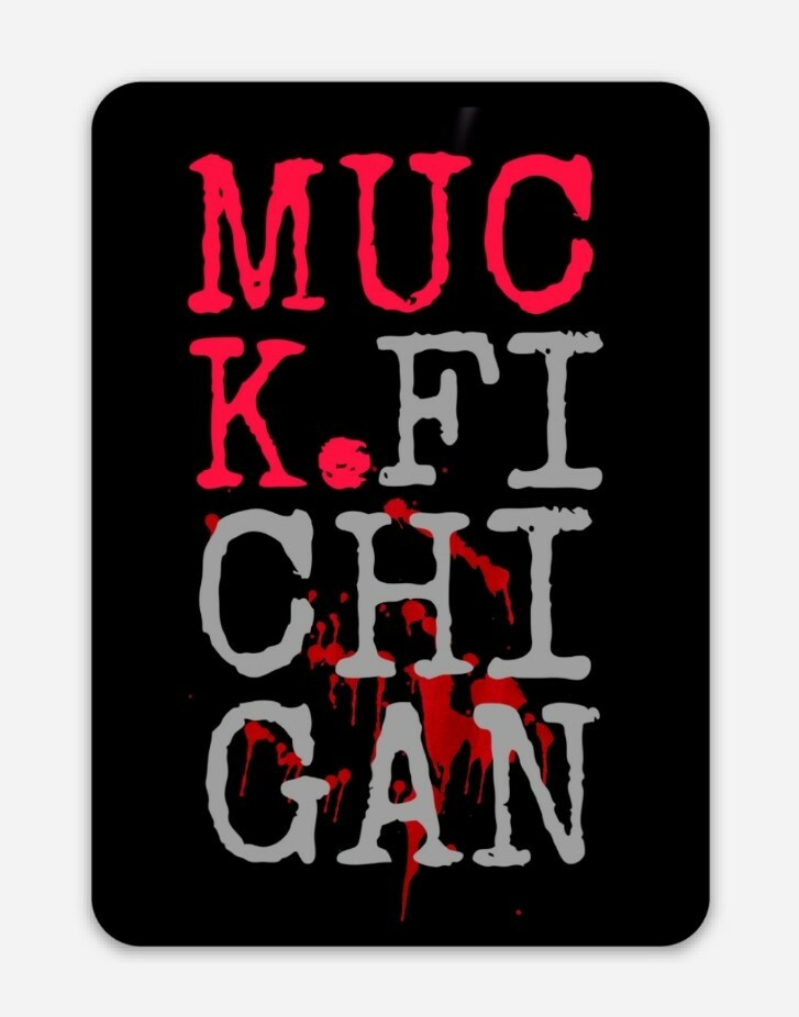 State of Ohio MAGNET - MUCK FICHIGAN Premium Vinyl Football