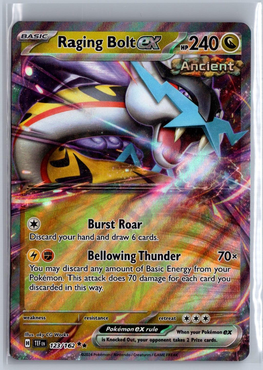 Raging Bolt ex 123/162 Holo NM